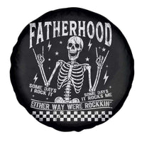 Rockin' Fatherhood Skeleton Spare Tire Cover Funny Dad Life Quote Gift for Father’s Day - Wonder Print Shop
