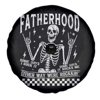 Rockin' Fatherhood Skeleton Spare Tire Cover Funny Dad Life Quote Gift for Father’s Day - Wonder Print Shop