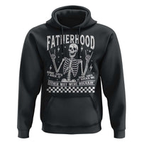 Rockin' Fatherhood Skeleton Hoodie Funny Dad Life Quote Gift for Father’s Day - Wonder Print Shop