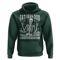 Rockin' Fatherhood Skeleton Hoodie Funny Dad Life Quote Gift for Father’s Day - Wonder Print Shop
