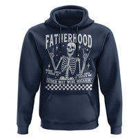 Rockin' Fatherhood Skeleton Hoodie Funny Dad Life Quote Gift for Father’s Day - Wonder Print Shop