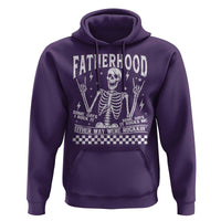 Rockin' Fatherhood Skeleton Hoodie Funny Dad Life Quote Gift for Father’s Day - Wonder Print Shop