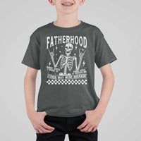 Rockin' Fatherhood Skeleton T Shirt For Kid Funny Dad Life Quote Gift for Father’s Day - Wonder Print Shop