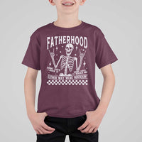 Rockin' Fatherhood Skeleton T Shirt For Kid Funny Dad Life Quote Gift for Father’s Day - Wonder Print Shop