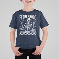 Rockin' Fatherhood Skeleton T Shirt For Kid Funny Dad Life Quote Gift for Father’s Day - Wonder Print Shop