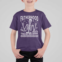 Rockin' Fatherhood Skeleton T Shirt For Kid Funny Dad Life Quote Gift for Father’s Day - Wonder Print Shop