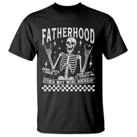 Rockin' Fatherhood Skeleton T Shirt Funny Dad Life Quote Gift for Father’s Day - Wonder Print Shop