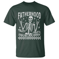 Rockin' Fatherhood Skeleton T Shirt Funny Dad Life Quote Gift for Father’s Day - Wonder Print Shop