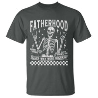 Rockin' Fatherhood Skeleton T Shirt Funny Dad Life Quote Gift for Father’s Day - Wonder Print Shop