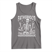 Rockin' Fatherhood Skeleton Tank Top Funny Dad Life Quote Gift for Father’s Day - Wonder Print Shop
