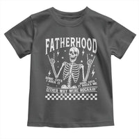 Rockin' Fatherhood Skeleton Toddler T Shirt Funny Dad Life Quote Gift for Father’s Day - Wonder Print Shop