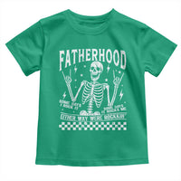 Rockin' Fatherhood Skeleton Toddler T Shirt Funny Dad Life Quote Gift for Father’s Day - Wonder Print Shop