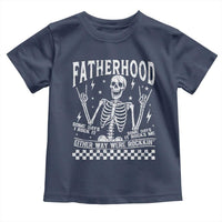 Rockin' Fatherhood Skeleton Toddler T Shirt Funny Dad Life Quote Gift for Father’s Day - Wonder Print Shop