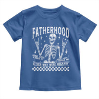 Rockin' Fatherhood Skeleton Toddler T Shirt Funny Dad Life Quote Gift for Father’s Day - Wonder Print Shop