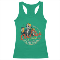 Funny Dad Tax Skeleton Racerback Tank Top Making Sure It’s Not Poison Retro Food Humor Fathers Day Gift - Wonder Print Shop