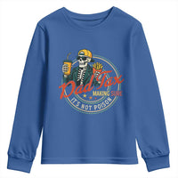 Funny Dad Tax Skeleton Youth Sweatshirt Making Sure It’s Not Poison Retro Food Humor Fathers Day Gift - Wonder Print Shop
