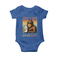 Funny Bigfoot Dad Baby Onesie Just A Dad Who Always Came Back With The Milk Retro Father's Day - Wonder Print Shop