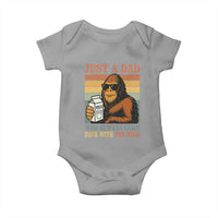 Funny Bigfoot Dad Baby Onesie Just A Dad Who Always Came Back With The Milk Retro Father's Day - Wonder Print Shop