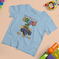 1st Grade T Shirt For Kid I'm Ready To Crush First Grade Boys Monster Truck Dinosaur - Wonder Print Shop