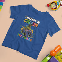 1st Grade T Shirt For Kid I'm Ready To Crush First Grade Boys Monster Truck Dinosaur - Wonder Print Shop