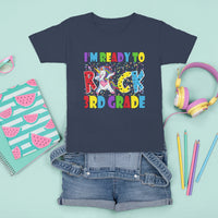 3rd Grade T Shirt For Kid I'm Ready To Rock Third Grade Student Back To School Unicorn - Wonder Print Shop