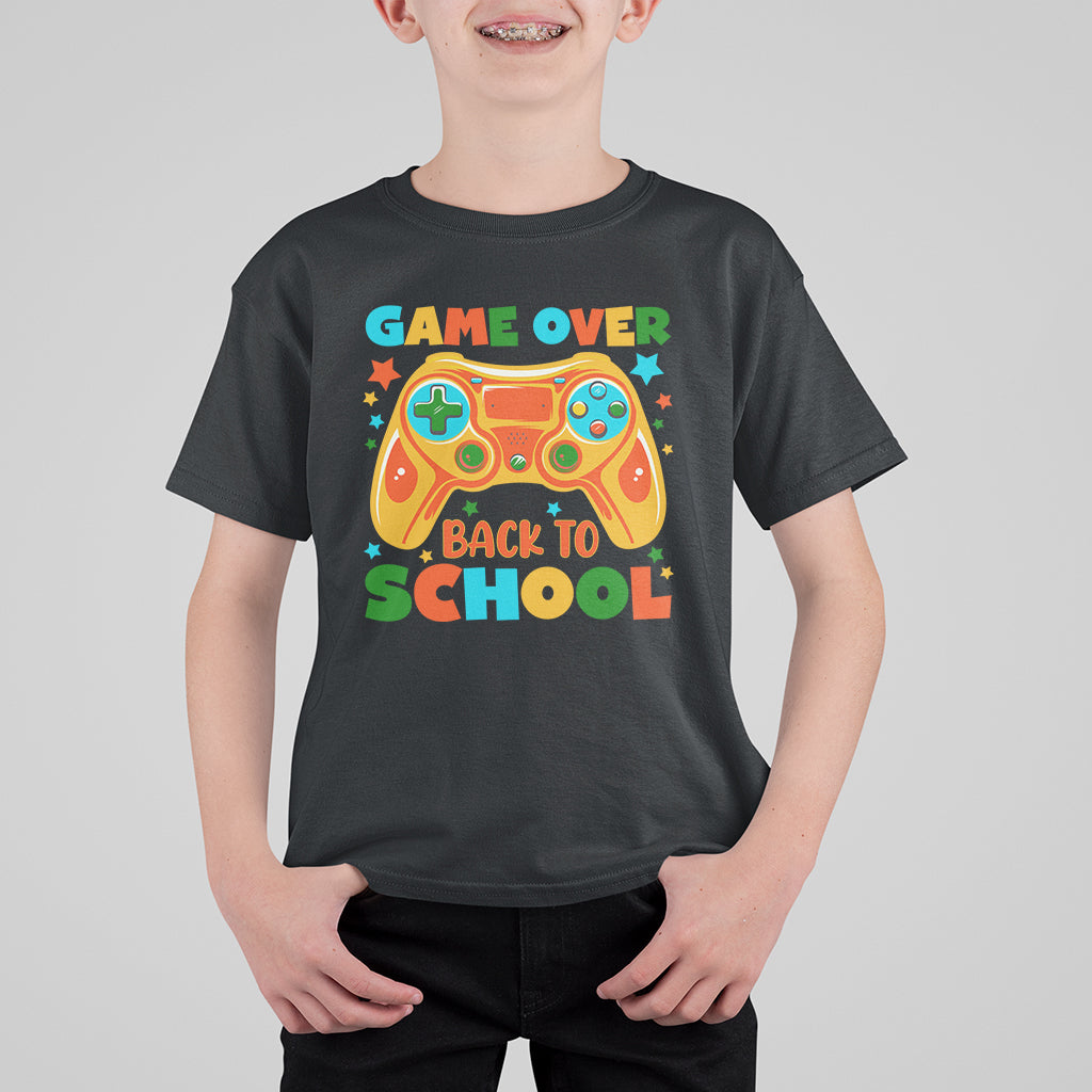Game Over Back To School T Shirt For Kid Funny Game On Level Up Students - Wonder Print Shop
