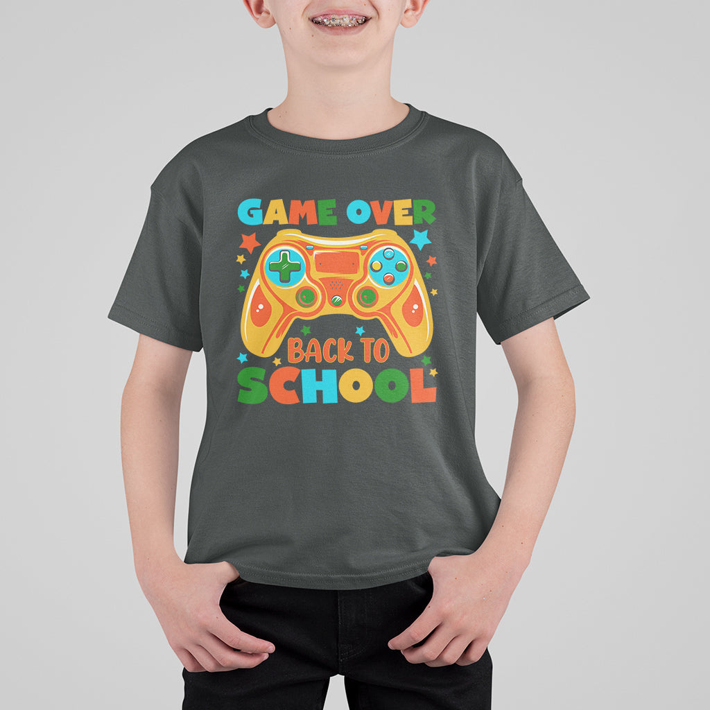 Game Over Back To School T Shirt For Kid Funny Game On Level Up Students - Wonder Print Shop