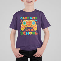 Game Over Back To School T Shirt For Kid Funny Game On Level Up Students - Wonder Print Shop