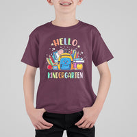 Hello Kindergarten T Shirt For Kid Happy First Day Of School Boys Girls - Wonder Print Shop