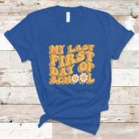 Senior 2024 T Shirt My Last First Day Of School Senior Class Of 2024 High School Groovy - Wonder Print Shop
