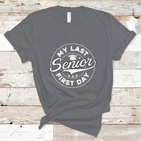 Senior 2024 T Shirt My Last First Day Of School Senior Class Of 2024 High School Graduate - Wonder Print Shop