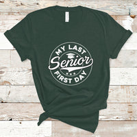 Senior 2024 T Shirt My Last First Day Of School Senior Class Of 2024 High School Graduate - Wonder Print Shop