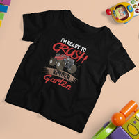 Crush Kindergarten  T Shirt For Kid Monster Truck I'm Ready First Day Back To School - Wonder Print Shop