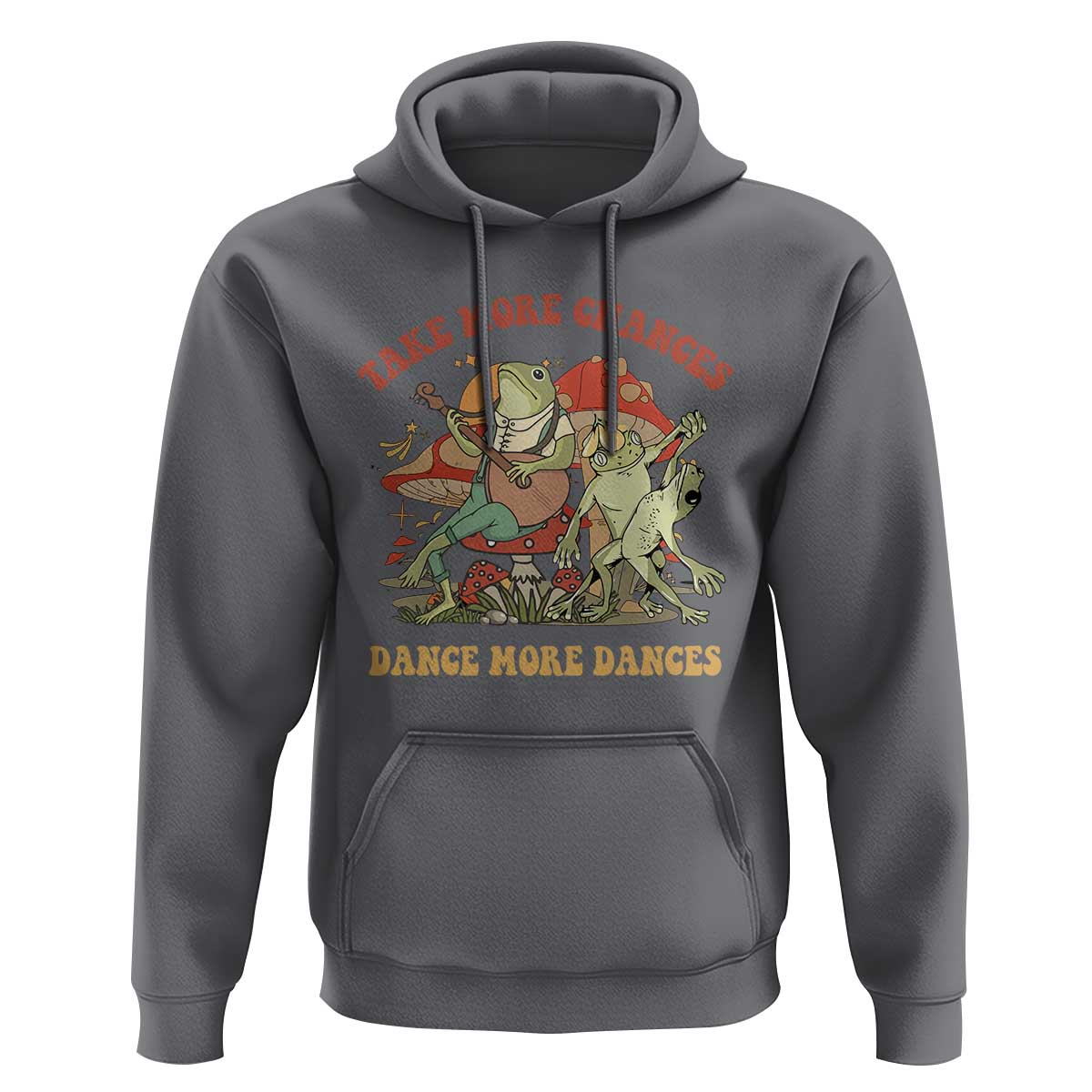 Cottagecore Aesthetic Frog Hoodie Take More Chances Dance More Dances