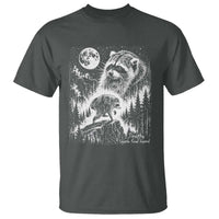 Jimothy Three Raccoon Moon Parody Wildlife Graphic T Shirt Vintage Seattle Feral Legend Trash Panda Meme