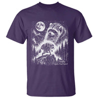 Jimothy Three Raccoon Moon Parody Wildlife Graphic T Shirt Vintage Seattle Feral Legend Trash Panda Meme