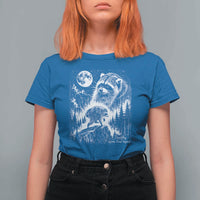 Jimothy Three Raccoon Moon Parody Wildlife Graphic T Shirt For Women Vintage Seattle Feral Legend Trash Panda Meme