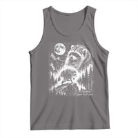 Jimothy Three Raccoon Moon Parody Wildlife Graphic Tank Top Vintage Seattle Feral Legend Trash Panda Meme