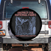 Protect Our National Parks Funny Cryptid Society Vintage Graphic Spare Tire Cover Bigfoot Mothman Wendigo Where Legends Still Roam Free