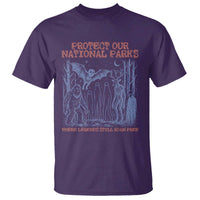 Protect Our National Parks Funny Cryptid Society Vintage Graphic T Shirt Bigfoot Mothman Wendigo Where Legends Still Roam Free