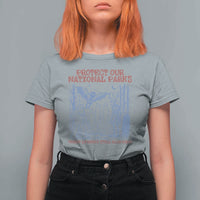 Protect Our National Parks Funny Cryptid Society Vintage Graphic T Shirt For Women Bigfoot Mothman Wendigo Where Legends Still Roam Free