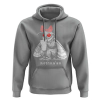 Mothma'am Pink Bow Cryptid Spooky Hoodie Funny Cute Coquette Mothman Legend Graphic
