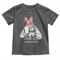 Mothma'am Pink Bow Cryptid Spooky Toddler T Shirt Funny Cute Coquette Mothman Legend Graphic