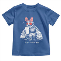 Mothma'am Pink Bow Cryptid Spooky Toddler T Shirt Funny Cute Coquette Mothman Legend Graphic