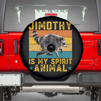 Jimothy Is My Spirit Animal Seattle Raccoon Lover Spare Tire Cover Retro Sunset Viral Ballard Trash Panda Graphic