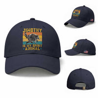 Jimothy Is My Spirit Animal Seattle Raccoon Lover Baseball Cap Retro Sunset Viral Ballard Trash Panda Graphic