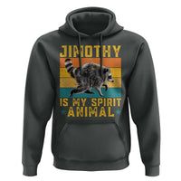 Jimothy Is My Spirit Animal Seattle Raccoon Lover Hoodie Retro Sunset Viral Ballard Trash Panda Graphic