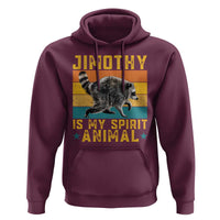 Jimothy Is My Spirit Animal Seattle Raccoon Lover Hoodie Retro Sunset Viral Ballard Trash Panda Graphic
