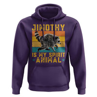 Jimothy Is My Spirit Animal Seattle Raccoon Lover Hoodie Retro Sunset Viral Ballard Trash Panda Graphic