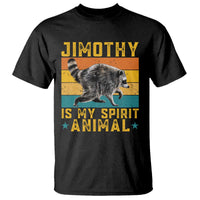Jimothy Is My Spirit Animal Seattle Raccoon Lover T Shirt Retro Sunset Viral Ballard Trash Panda Graphic